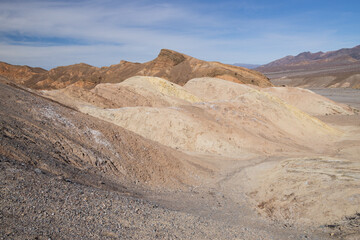 Rock formations at Zabriskie Point in Death Valley National Park, California