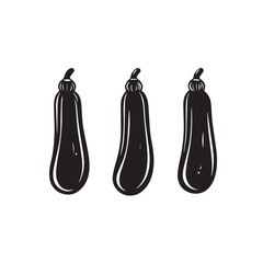 Zucchini in cartoon, doodle style . Image for t-shirt, web, mobile apps and ui. Isolated 2d vector illustration in logo, icon, sketch style, Eps 10, black and white. AI Generative