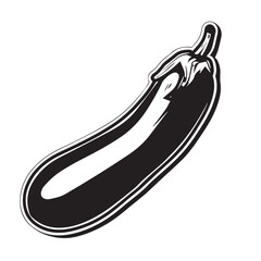 Zucchini in cartoon, doodle style . Image for t-shirt, web, mobile apps and ui. Isolated 2d vector illustration in logo, icon, sketch style, Eps 10, black and white. AI Generative