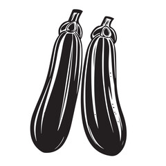 Zucchini in cartoon, doodle style . Image for t-shirt, web, mobile apps and ui. Isolated 2d vector illustration in logo, icon, sketch style, Eps 10, black and white. AI Generative