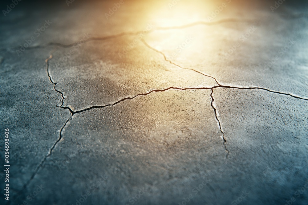 Poster crack in the floor. background or backdrop with copy space