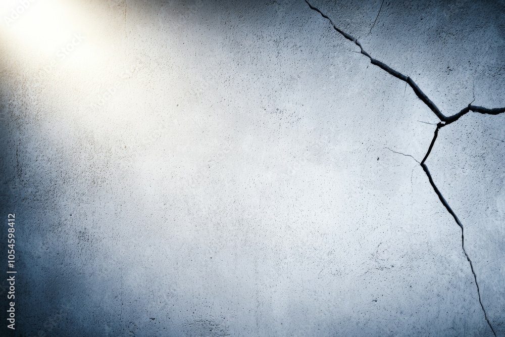 Poster crack in concrete. background or backdrop with copy space