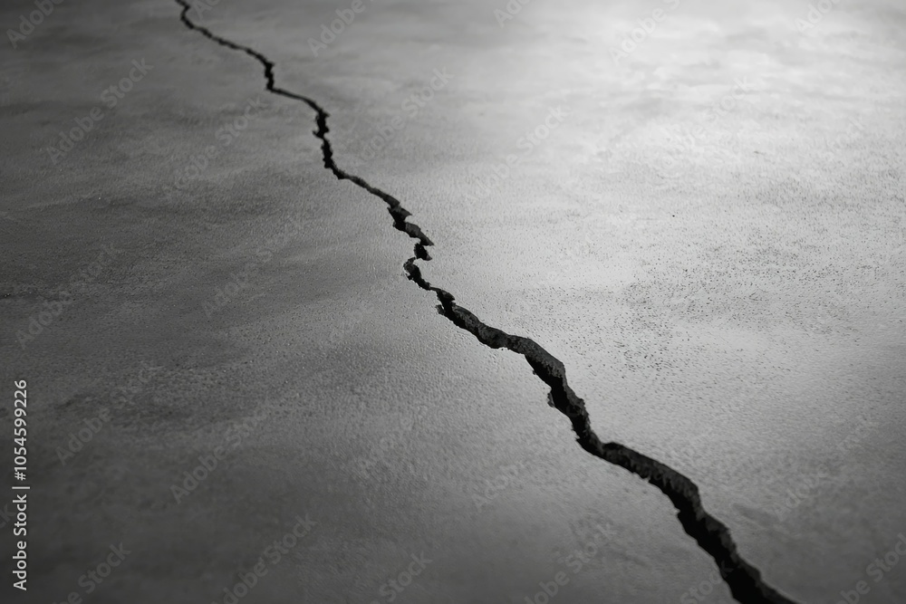 Poster crack in the floor. background or backdrop with copy space
