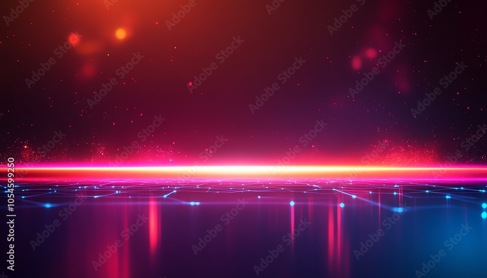Poster Contemporary design of a glowing input prompt interface on a sleek digital network backdrop, symbolizing the future of user interaction and digital experiences