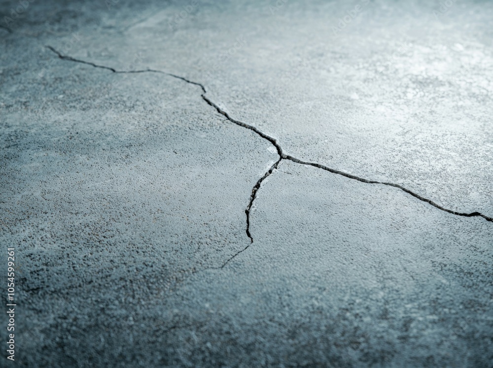 Poster crack in the floor. background or backdrop with copy space
