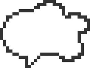 Fototapeta premium Pixel Speech Bubble Cloud