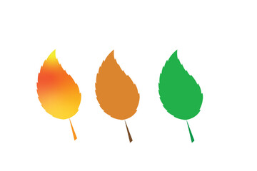 Leaf icon vector logo template ,eco leaf design