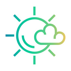 meteorology Line Gradient Icon