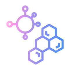organic chemistry Line Gradient Icon