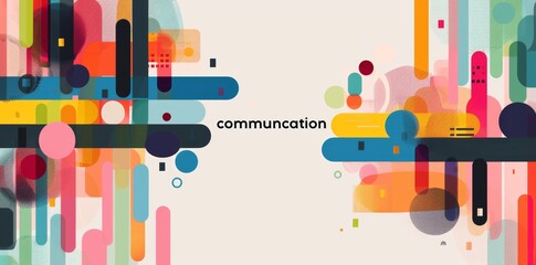 communication business networking people talking dialogue social media modern abstract banner background template
