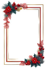 New Year transparent border frame