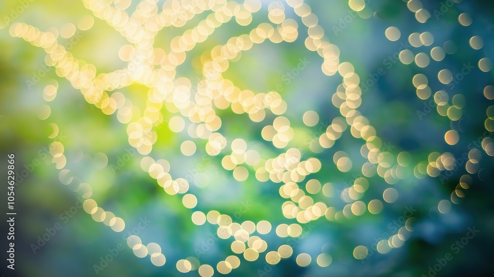 Poster beautiful blurred lights creating a magical bokeh effect, perfect for ambiance.