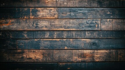 Fototapeta premium Dark Wooden Planks Textured Background for Design