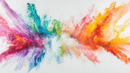 Vibrant Color Explosion Abstract Artwork