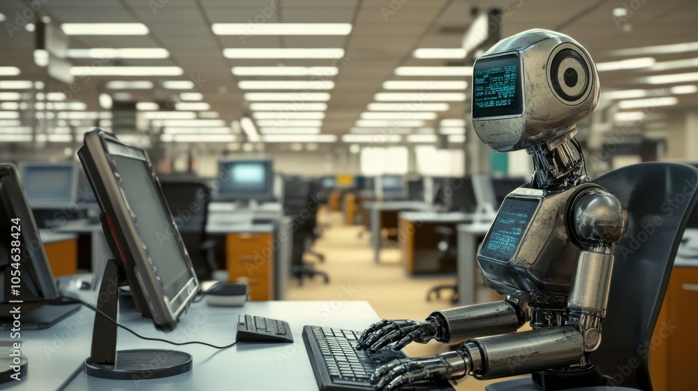 Poster robot working in an office environment