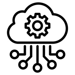 Obraz premium cloud computing icon
