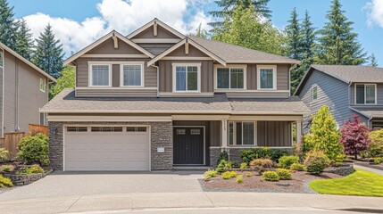 Modern Family Home with Lush Landscaping