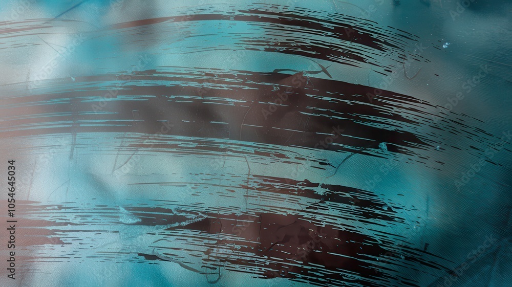 Aufkleber abstract brush strokes creating an artistic texture on a colorful background.
