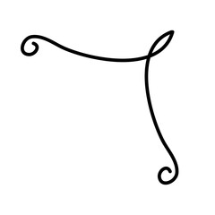 Vintage swirl frame border