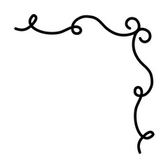 Vintage swirl frame border