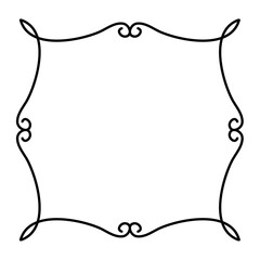 Vintage swirl frame border