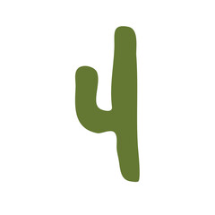 Mexican cactus wall decor in boho style