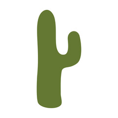 Mexican cactus wall decor in boho style