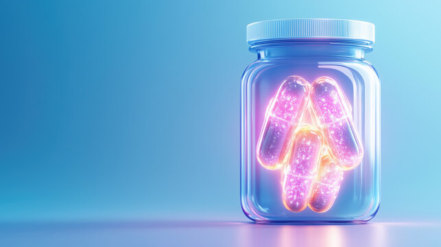 NAC (N-Acetyl Cysteine) Holographic Visualization Supporting Lung Function, Promoting Clear Airways and Overall Respiratory Health
