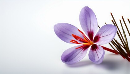 Fototapeta premium Delicate purple saffron flower