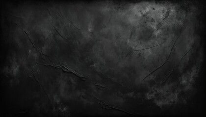 Obraz premium Black charcoal grunge overlay with dense, smoky textures and smudged, powdery edges in rich black tones