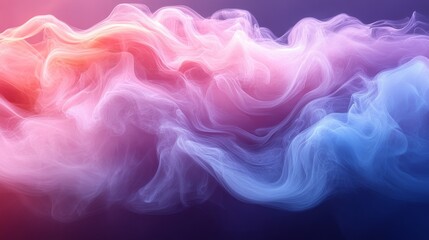 Abstract colorful smoke art with vibrant hues, atmospheric effect