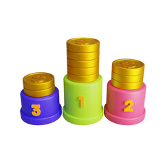 financial success 3d illustration