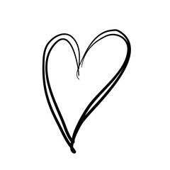 vector sketch love hand drawn shapes