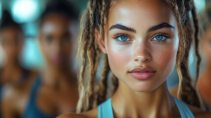 Participants engage in an inclusive fitness class focusing on health and community at a local gym