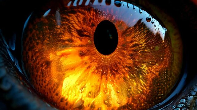 Close-up of a Dragon's Eye