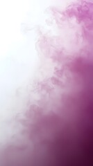 A soft gradient of purple and white smoke swirling elegantly, creating a dreamy and ethereal atmosphere. The delicate textures evoke a sense of tranquility and creativity.