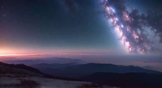 Meteor Path through Bima Sakti
