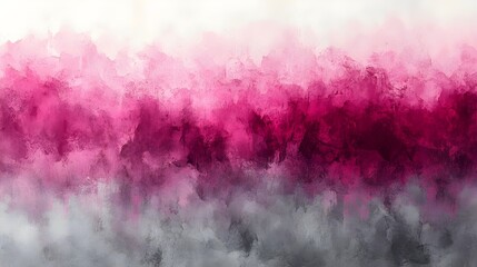 Obraz premium A vibrant abstract watercolor painting featuring rich shades of pink and gray, creating a soft gradient effect that evokes a sense of calm and creativity.