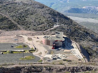 Unfinished hotel Velebitska kraljica, A1 tunnel Sv. Rok (Velebit Nature Park, Croatia) -...