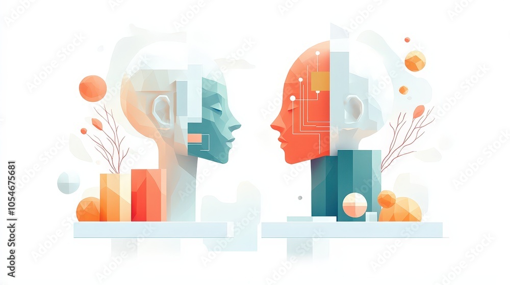 Aufkleber transforming future with artificial intelligence concepts