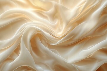 Obraz premium Abstract cream background with soft, flowing lines and subtle shading, AI Generative