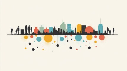 Obraz premium Economic Growth and Income Inequality Concept Art