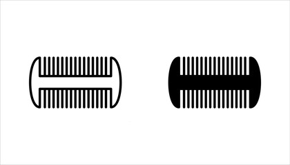 icon set hair comb, salon woman comb, , barber comb, hair brush and comb, For combing and styling hair, hair styling tools, vector illustration on a white background.