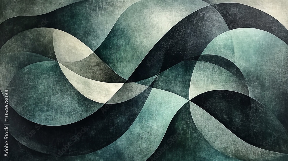 Aufkleber Abstract background with flowing lines and muted colors.
