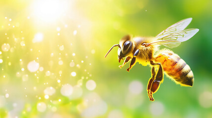 Bee Pollen Hologram Image Demonstrating Its Effects on Energy Levels, Vitality Enhancement, and Stamina