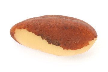 One tasty Brazil nut isolated on white