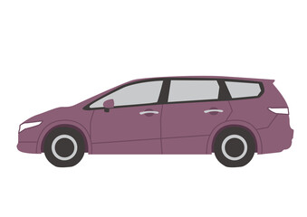 乗用車　紫　ステーションワゴン