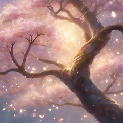 
Detail of cherry blossom tree in spring, golden light, cinematic, realisitc, detailed, real, contrast, clear.
