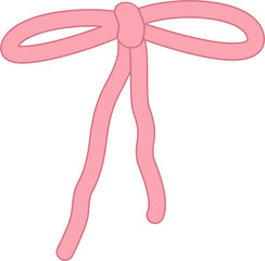 Cute pink ribbon decoration