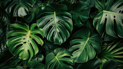 Green Lush Tropical Leaves